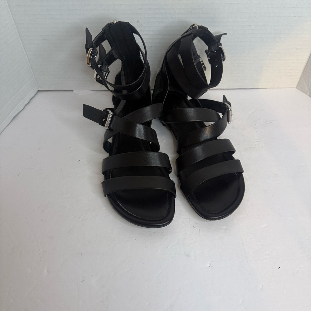 Michael Kors Black Gladiator Sandals Size 8